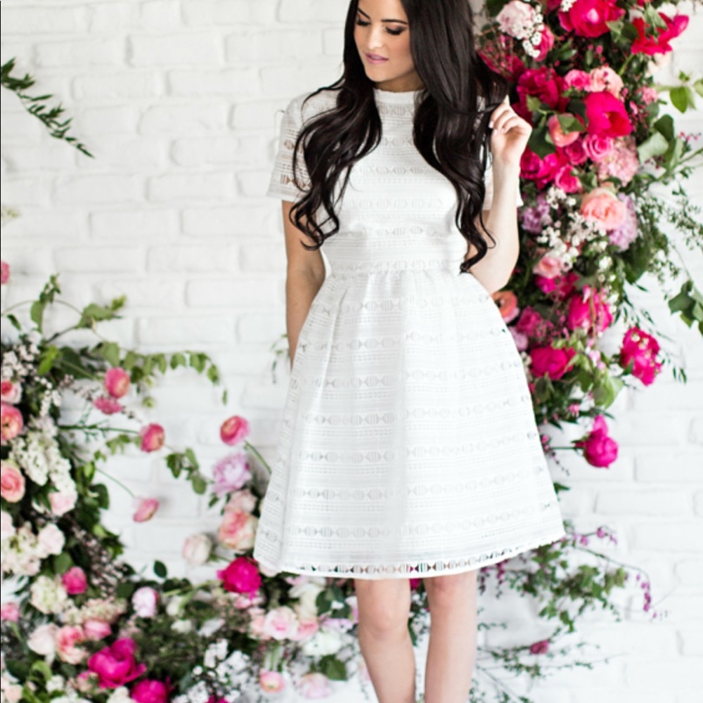 Rachel Parcell white embroidery anglaise dress